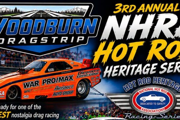 Woodburn NHRA Hot Rod Heritage Series Event Flyer