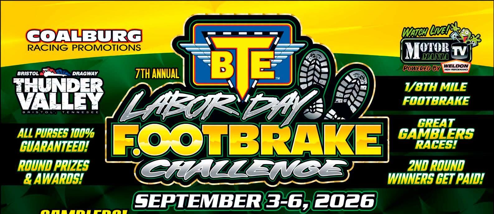 Labor Day Footbrake Challenge Event Logo