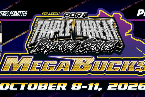 PDRA Triple Threat Bracket Series Mega Bucks Logo
